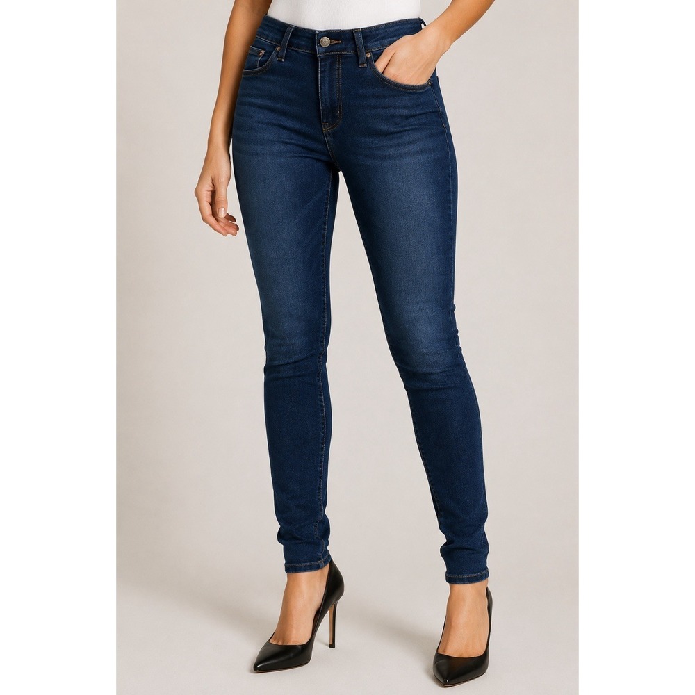 Hudson Krista Super Skinny Jeans Women's 32 Blue Stretch Denim Mid Rise Designer